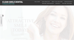 Desktop Screenshot of cleansmiledental.com